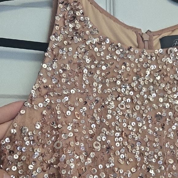 Adrianna Papell Gold Maxi Dress - Picture 7 of 7